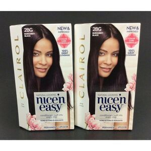 Clairol Nice N Easy 2BG Burgundy Black 2-Pack Permanent Hair Color